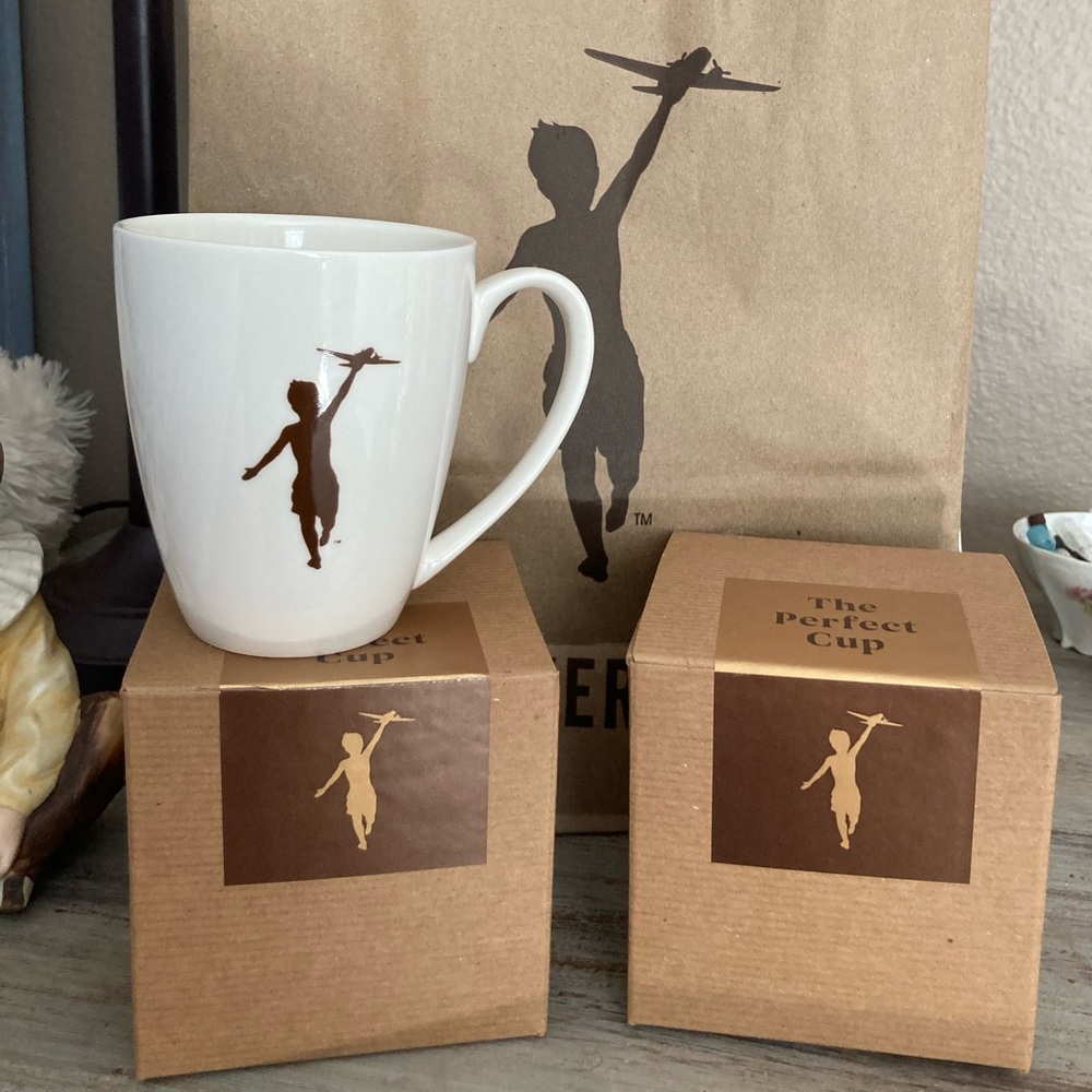 Storyville Porcelain Coffee Tea Mug Cup with flyboy Brown 12oz NEW NIB